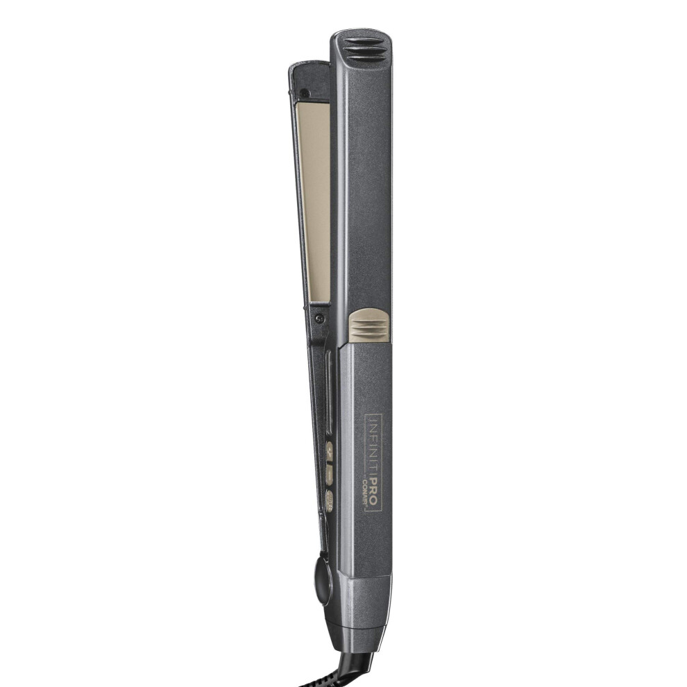 INFINITIPRO BY CONAIR Tourmaline Ceramic Flat Iron  1-inch  Teal