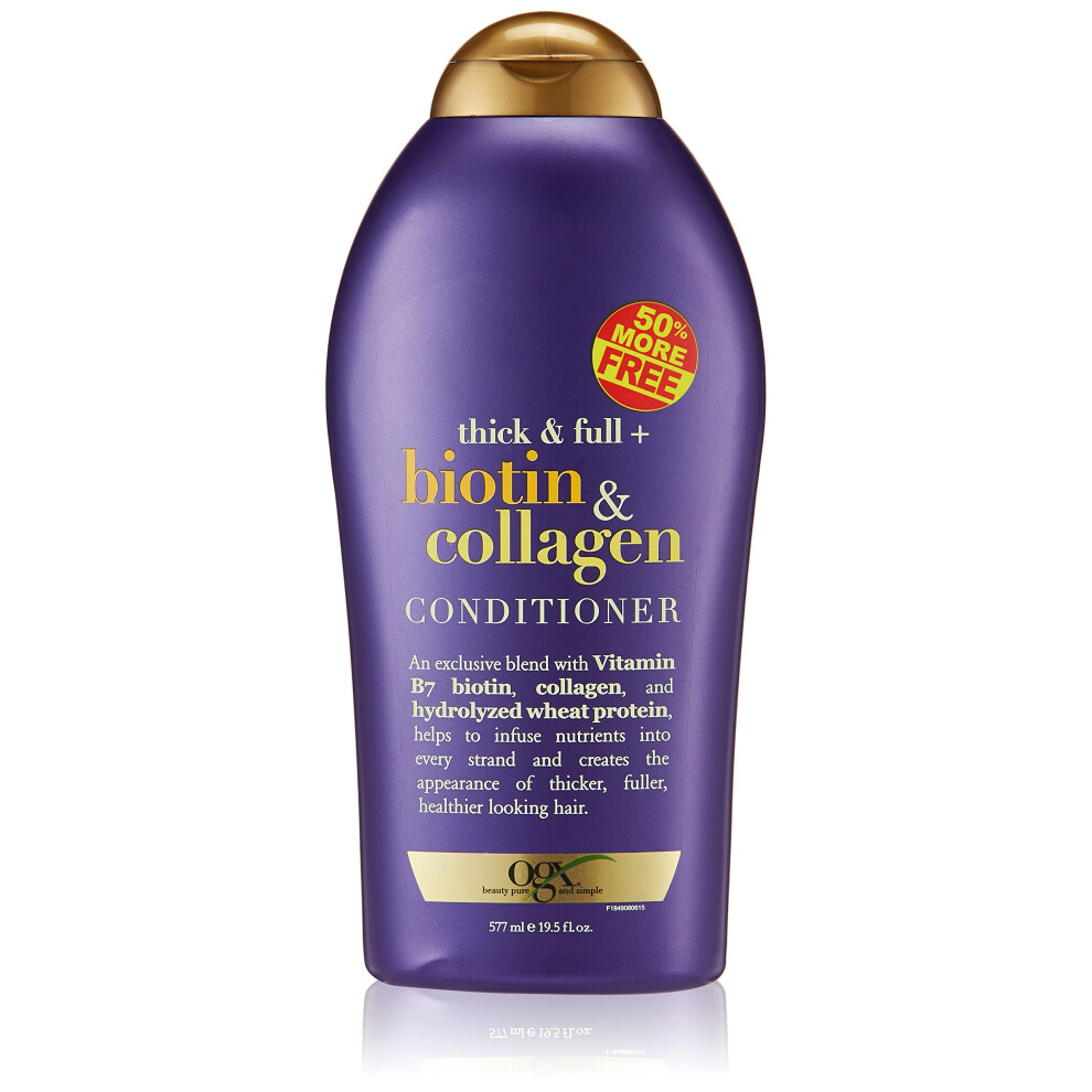 Organix Biotin and Collagen Conditioner Bonus  19.5 Ounce