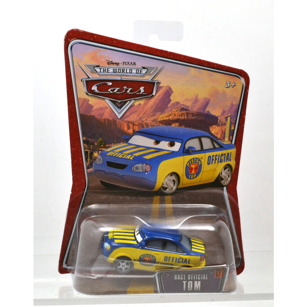 RACE OFFICIAL TOM #57 Disney / Pixar CARS 1:55 Scale THE WORLD OF CARS Die-Cast Vehicle