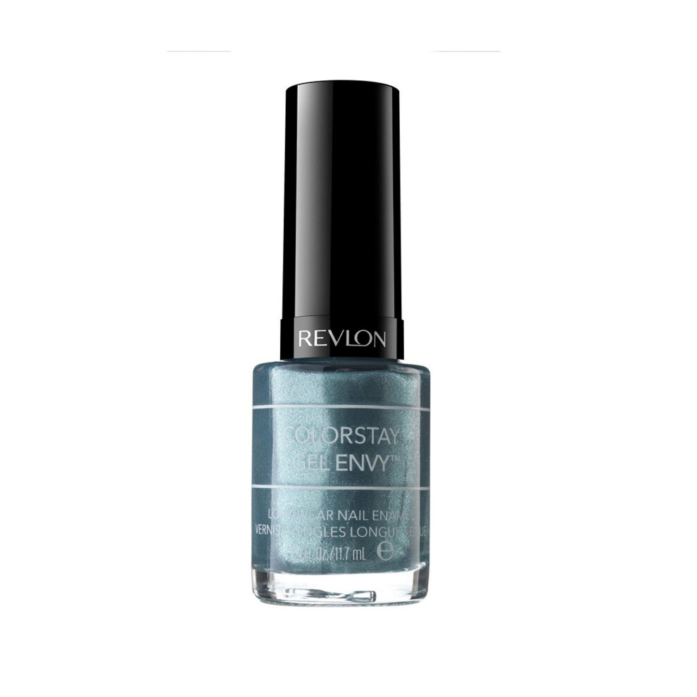 Revlon ColorStay Gel Envy Longwear Nail Polish  with Built-in Base Coat & Glossy Shine Finish  in Blue/Green  340 Sky's The Limit  0.4 oz