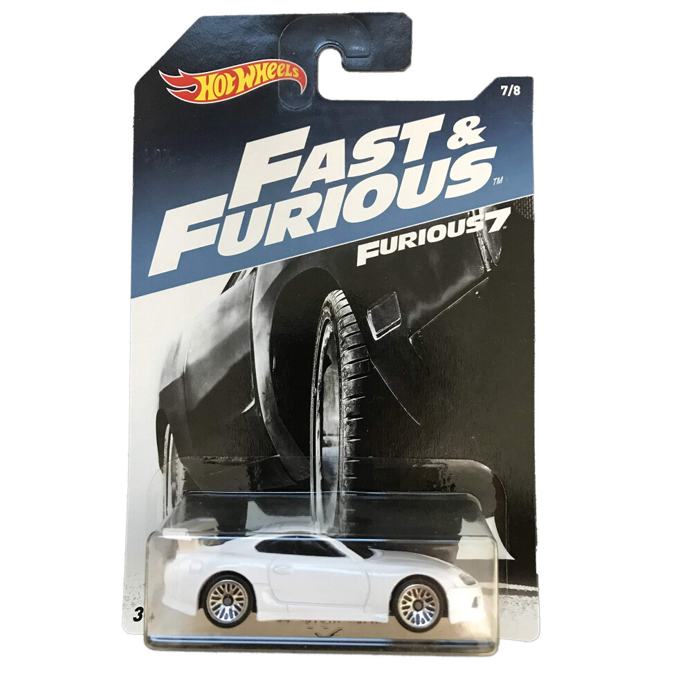 Hot Wheels Mattel Fast & Furious 7 White '94 Toyota Supra 7/8