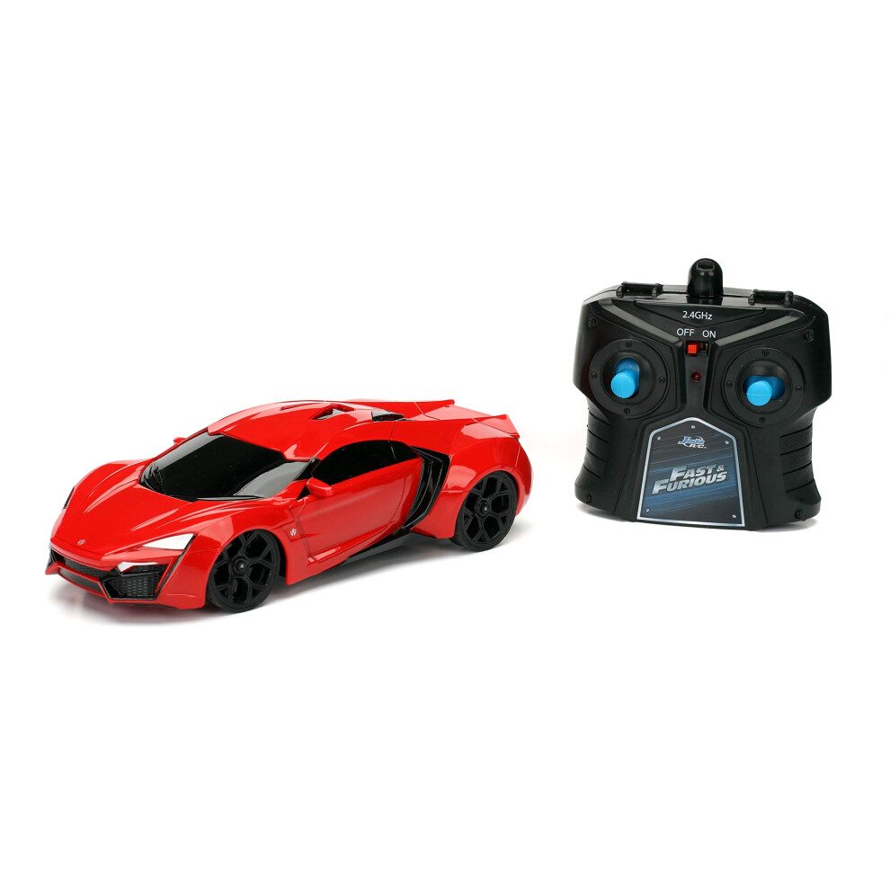 Fast & Furious 7.5"" Lykan Hypersport Remote Control Car RC with 2.4GHz  Toys for Kids and Adults