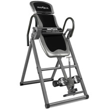 INNOVA HEALTH AND FITNESS ITX9600 Heavy Duty Inversion Table Standard Ankle Holding System 300 lb Weight Capacity Grey/Black