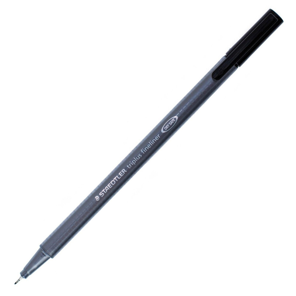 Staedtler Triplus Fineliner Pens  0.3mm  Black  Pack of 10 (334-9)