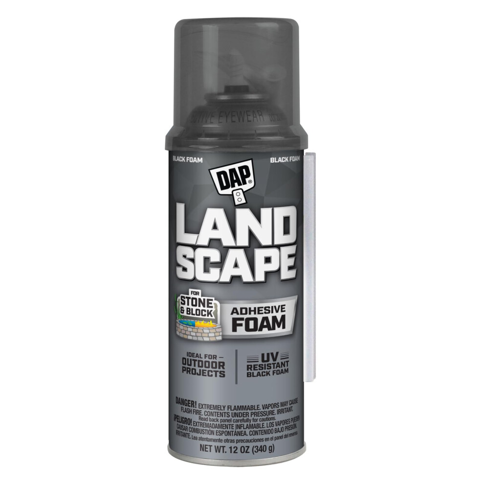 DAP 7565040440 40440 12 oz. Touch 'n Foam Landscape Exterior Filler Adhesive  Black  12 Ounce