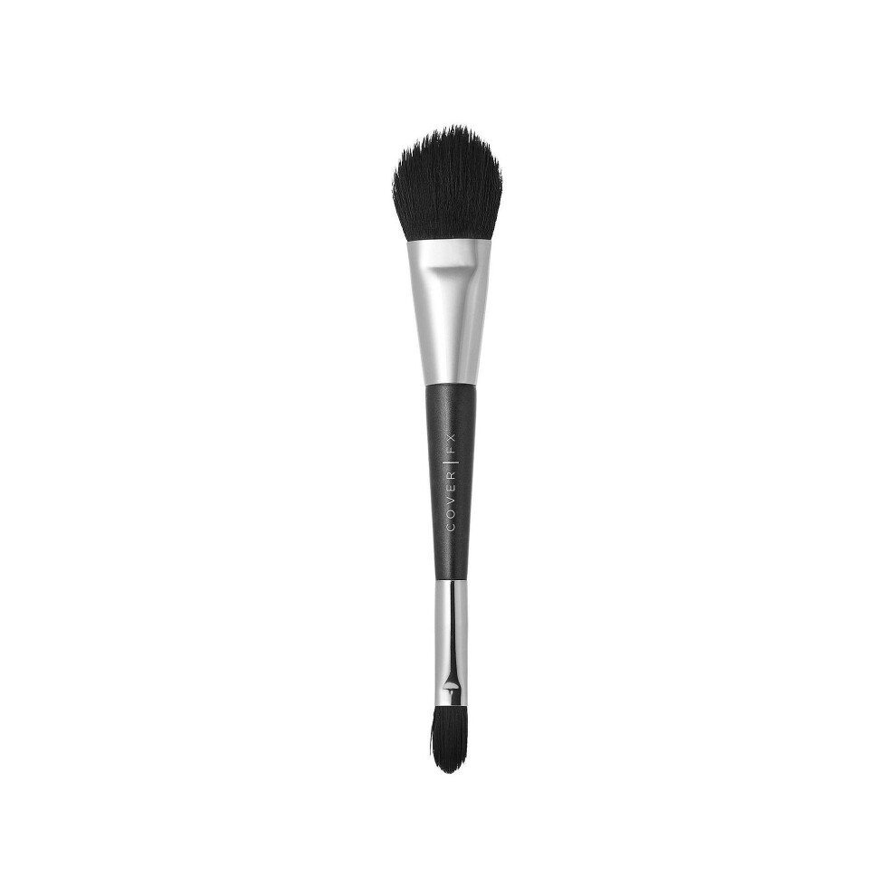 Cover FX Contour Brush for Seamless Blending  Double Ended Makeup Brush Ideal for Highlighting and Sculpting Cheeks  Nose and Jawline with Precision a