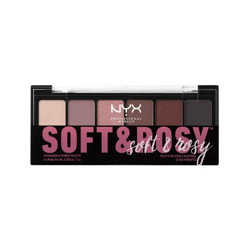 NYX PROFESSIONAL MAKEUP Soft & Rosy Eyeshadow Palette  0.21 Ounce