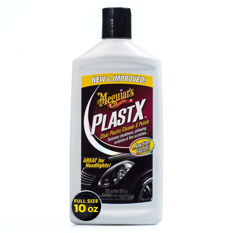 Meguiar's G12310 PlastX Clear Plastic Cleaner & Polish - 10 Fluid Ounces