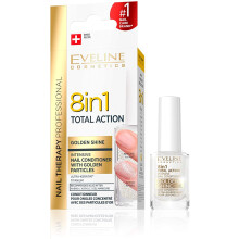 Eveline Nail Conditioner 8 in 1 12 ml (Blu Bianco) Oro di Eveline