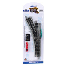 HO Scale Bachmann Trains Snap-Fit E-Z Track Dlkov vhybka - lev
