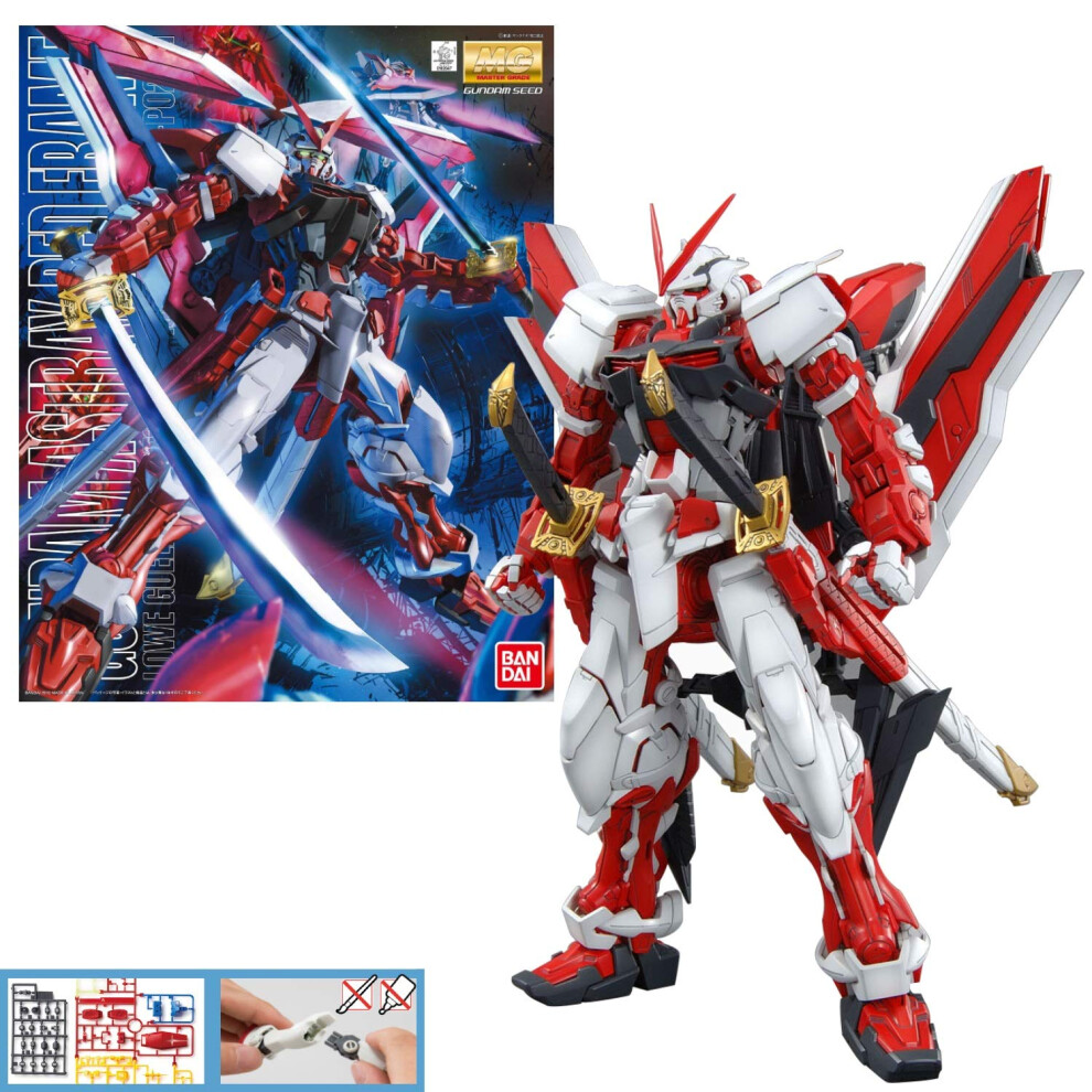 Bandai Hobby MG Gundam Kai Model Kit (1/100 Scale)  Astray Red Frame