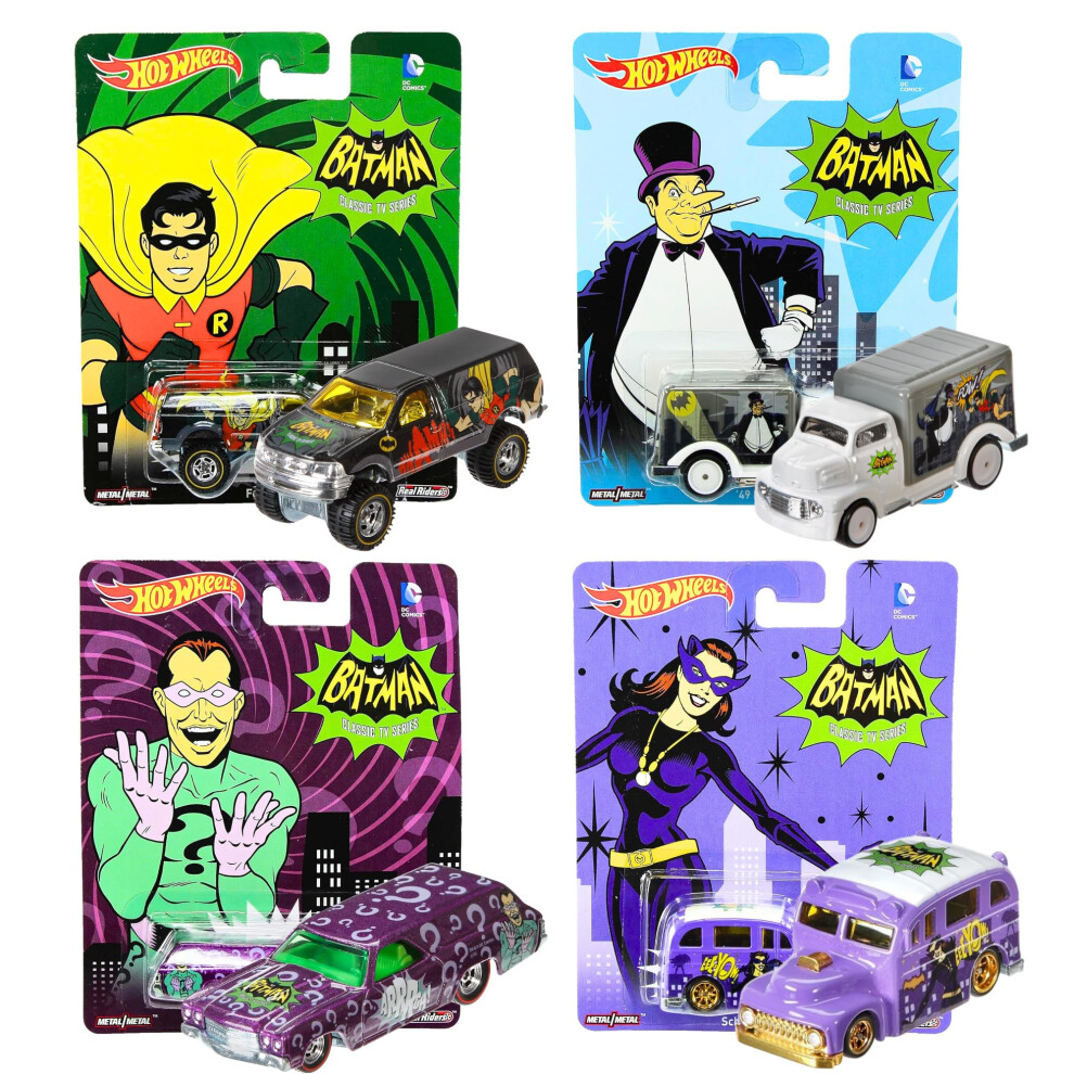 Hot Wheels Pop Culture Batman-Cast 6-Pack