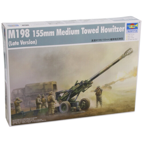 Trumpeter 1/35 M198 Medium Bogserade Howitzer Late Version Model Kit