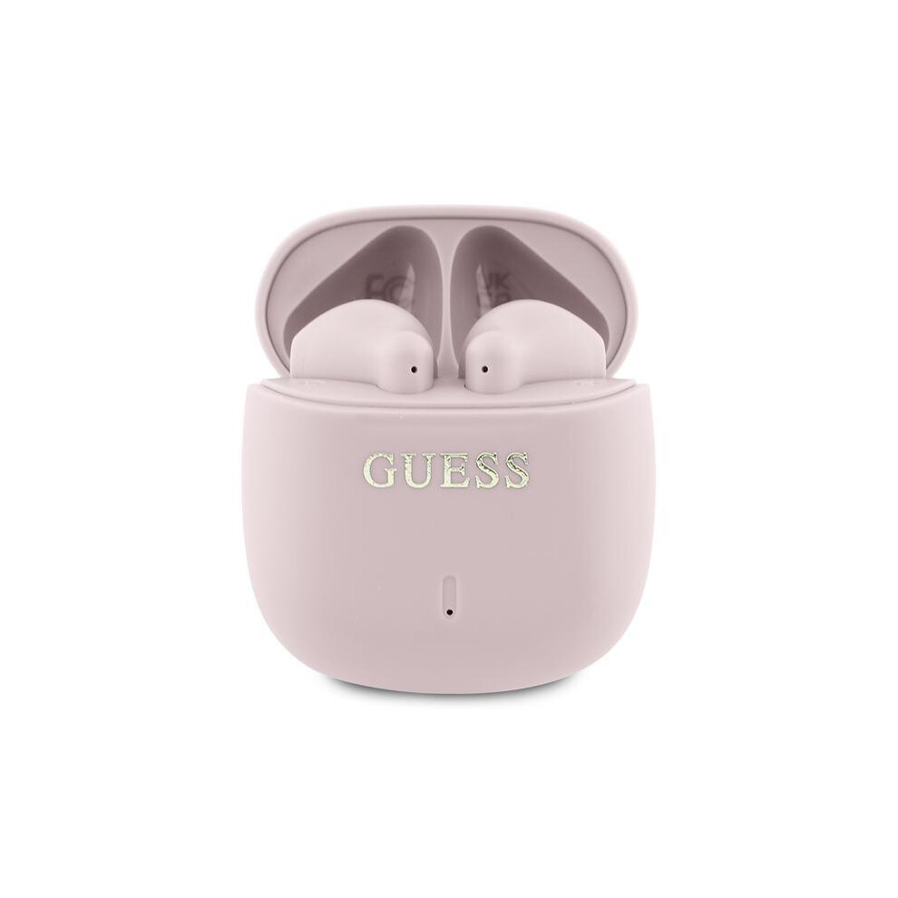 Guess Printed Classic Logo TWS Wireless Earphones Pink- GUTWSJ14ESGP