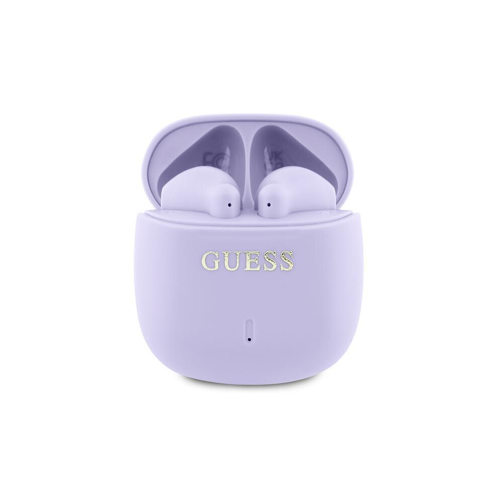 Guess Printed Classic Logo TWS Wireless Earphones Purple - GUTWSJ14ESGU