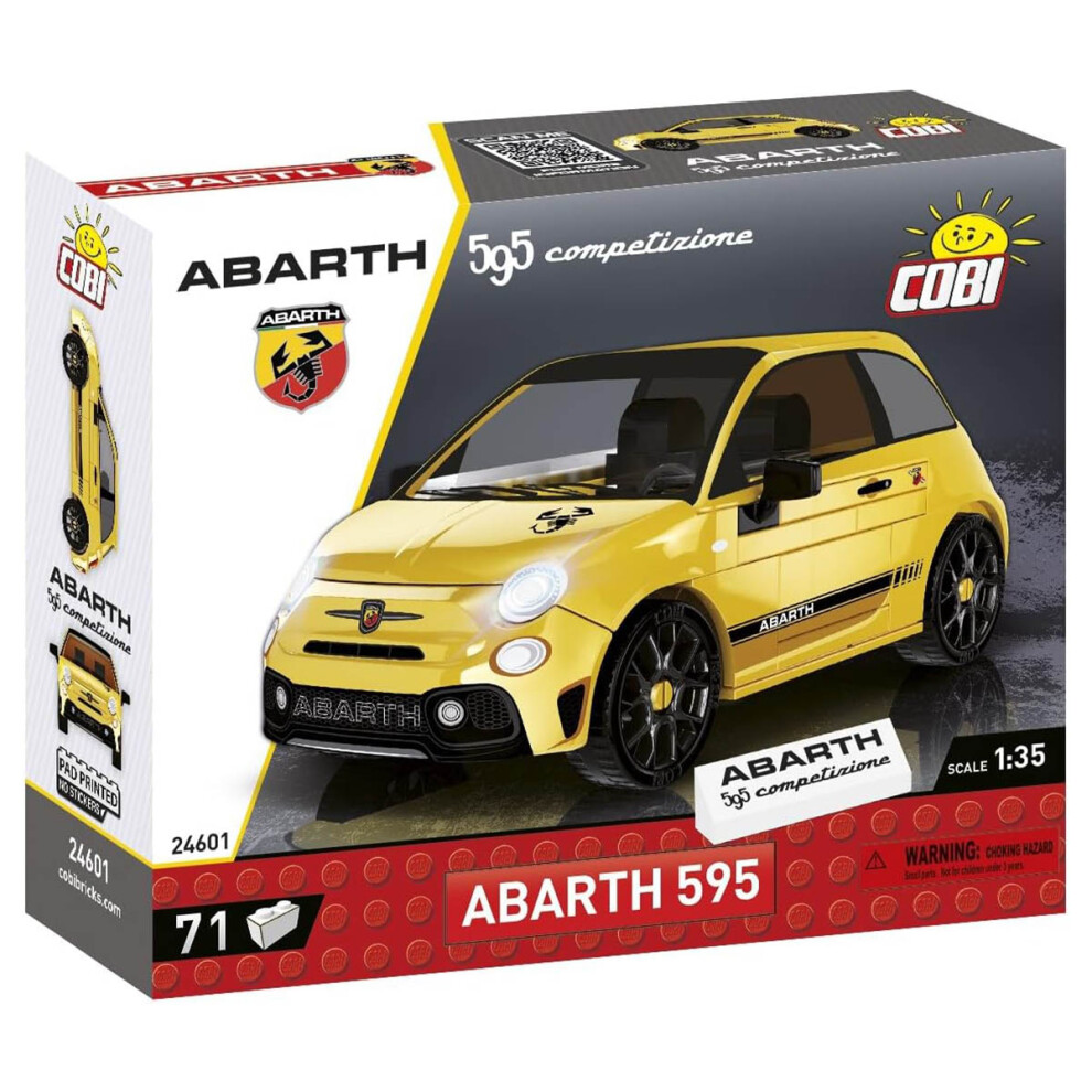 Abarth 595 Competizione (Yellow) Building Set - 71pcs