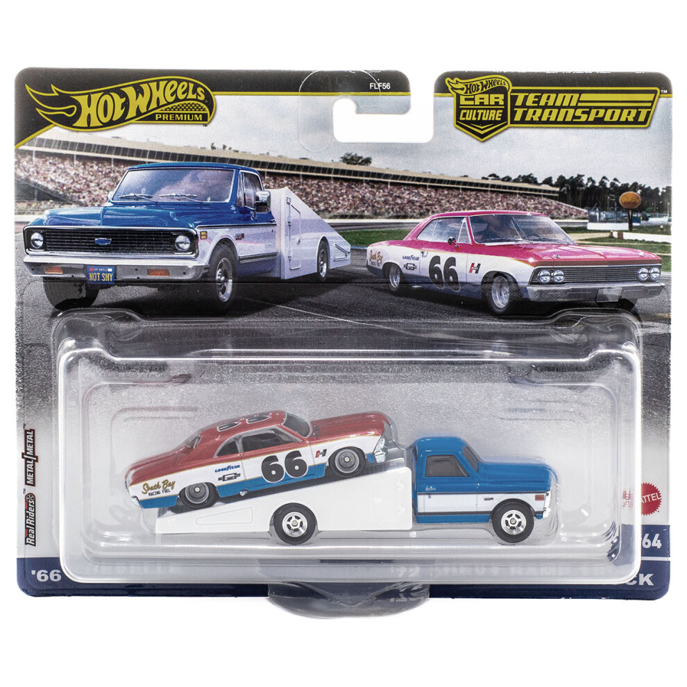 Hot Wheels Team Transport '66 Chevelle with '72 Chevy Ramp Truck