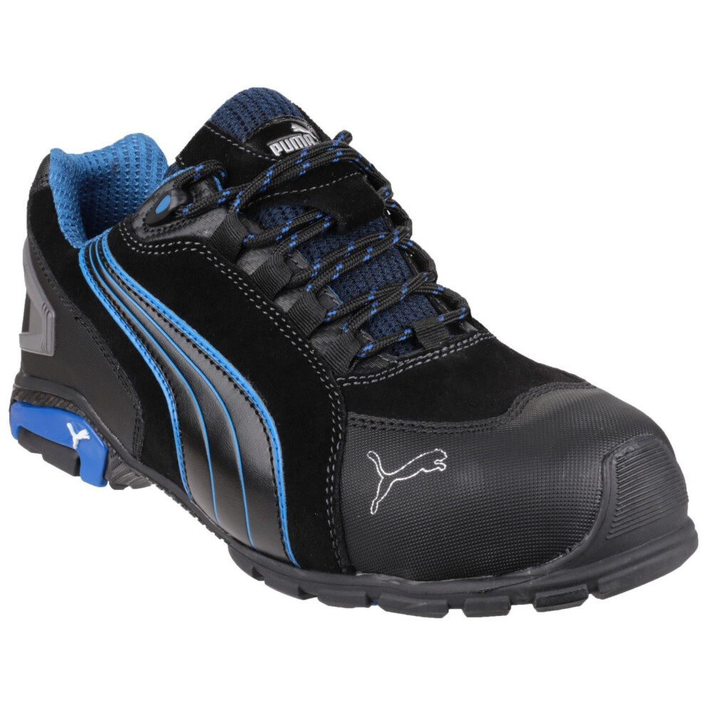 (Black, 10 (Adults')) Puma Safety Rio Low Leather Black Safety Trainers