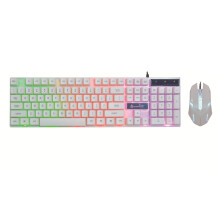 Wired Keyboard Mouse Set with RGB Mechanical Keyboard Mice Set 1000DPI Gaming Keyboard Mice Combo