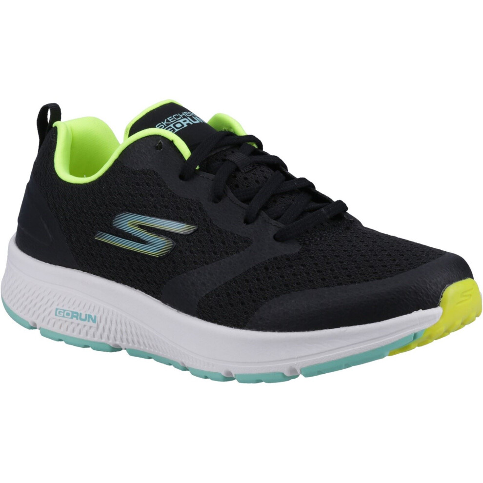 Skechers (Black, 3 (Adults')) Go Run Consistent - Intensify-X Textile Women's Black/Lime Trainers