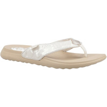 (Gold, 8 (Adults')) HEYDUDE Christi Flip Classic Polyurethane Women's Gold Sandals