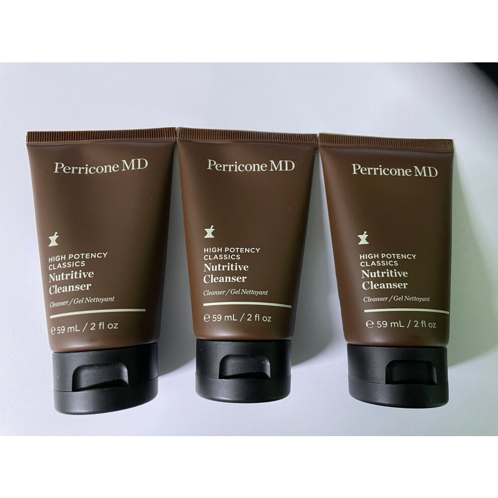 3 X PERRICONE MD HIGH POTENTY CLASSICS NUTRITIVE CLEANSER / GEL 59ML