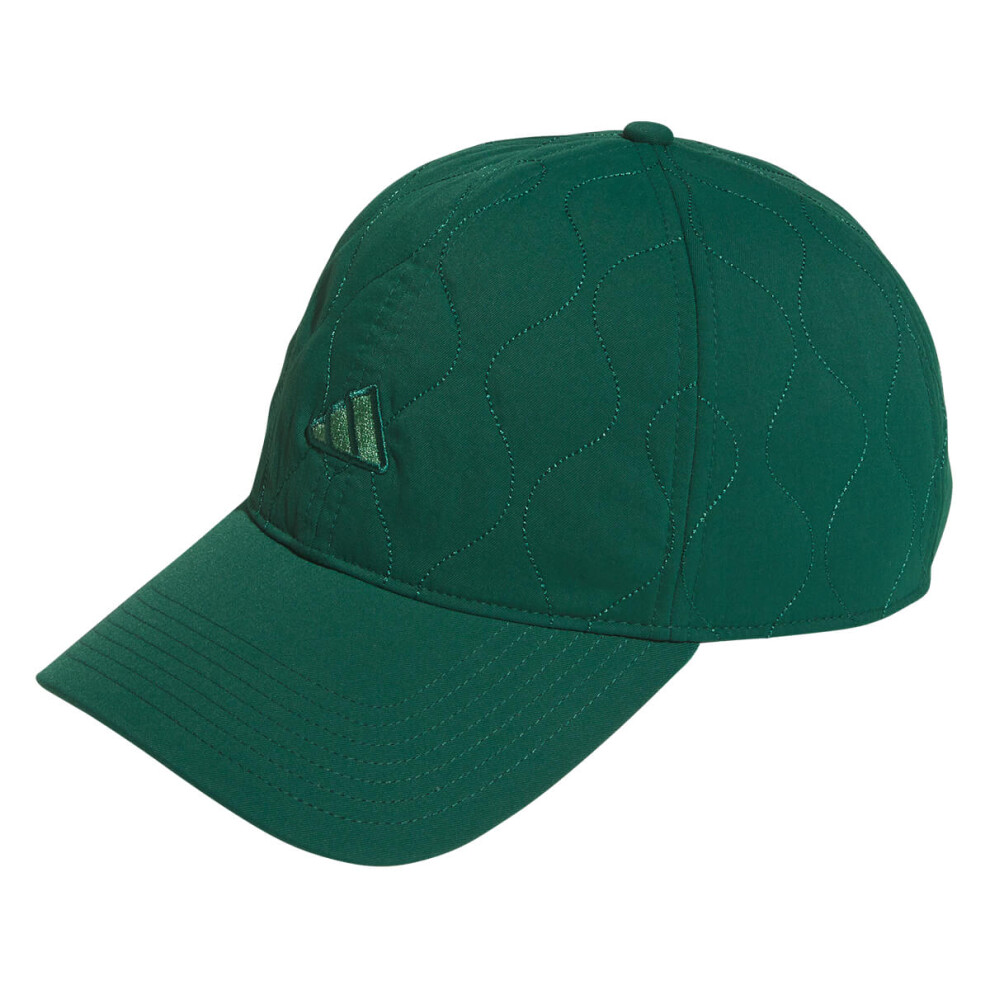 (One Size, Collegiate Green) adidas Golf Mens 2024 Go To 6-Panel Snapback Stretch Quilt Cap Cap