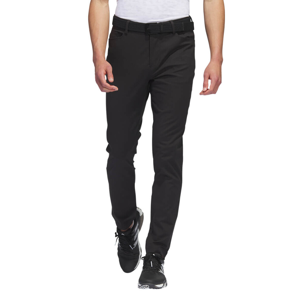 (32/32, Black) adidas Golf 2024 Go-To Five-Pocket Stretch Breathable Sustainable Trousers
