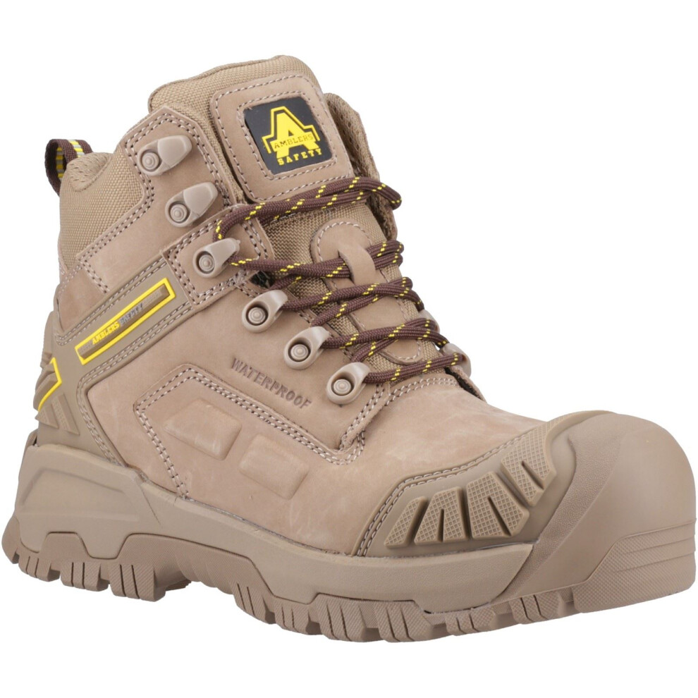 (Grey, 12 (Adults')) Amblers Safety As965c Leather Stone Safety Boots 5038601087309