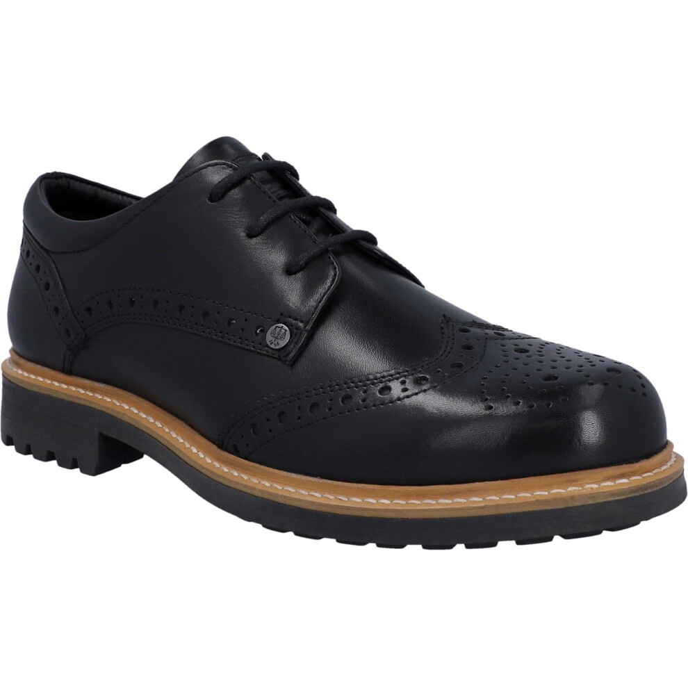 Hunter (Black, 8 (Adults')) Cawdor Leather Men's Black Brogues Shoes