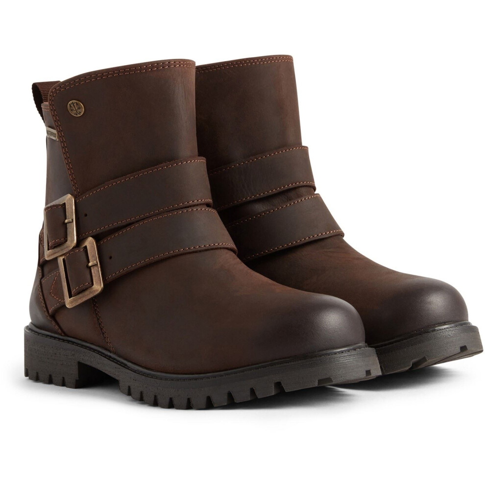 (Brown, 4 (Adults')) Hunter Ness Leather Women's Brown Boots