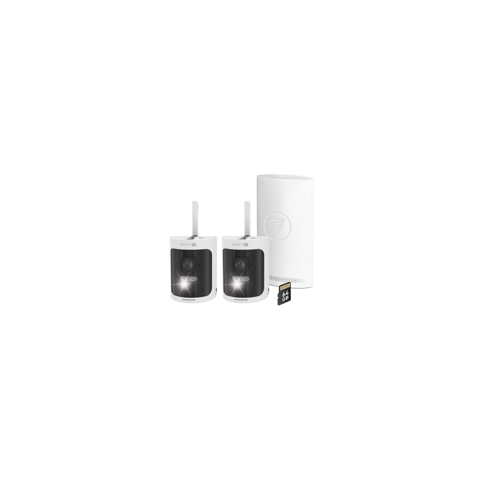 AllSecure4K Wireless Security Kit, 2 x Wire-Free Cameras & NVR Tower