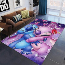 (Style 9, 80x120cm) Kids Lilo Stitch Bedroom Living Room Carpet Anti-slip Rug Home Doormat Floor Mat