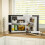 Homcom HOMCOM 46L Counter Top Fridge Mini Fridge with Lock Chiller Box Black 2
