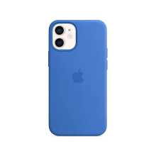 (Cowboy Blue) Silicone Case with Magsafe for Iphone 12 Mini