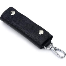 (Pu Leather Key Case Key Ring Holder Organizer Key Cover Accessories(black)) Pu Leather Key Case Key Ring Holder Organizer Key Cover Accessories(black)
