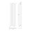 (Satin White) Nuie Sloane Vertical Double Panel Designer Electric Radiator 3