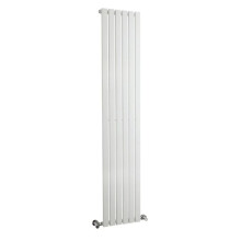 (Satin White) Nuie Sloane Vertical Single Panel Radiator, Designer Radiator