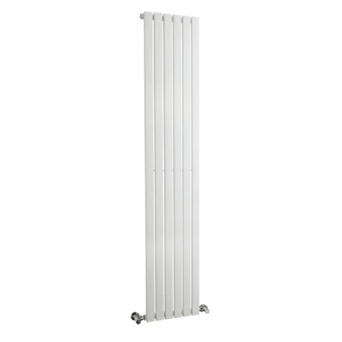 (Satin White) Nuie Sloane Vertical Single Panel Radiator, Designer Radiator