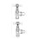 Victoria Traditional Angled Radiator Valve Pair - Chrome 3