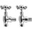 Victoria Traditional Angled Radiator Valve Pair - Chrome 4