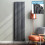 (White, 1800mm x 600mm) Princia Vertical Double Oval Panel Radiator 6