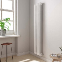 (White, 3) Helena Vertical Column Radiator