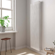 (White, 3) Helena Vertical Column Radiator