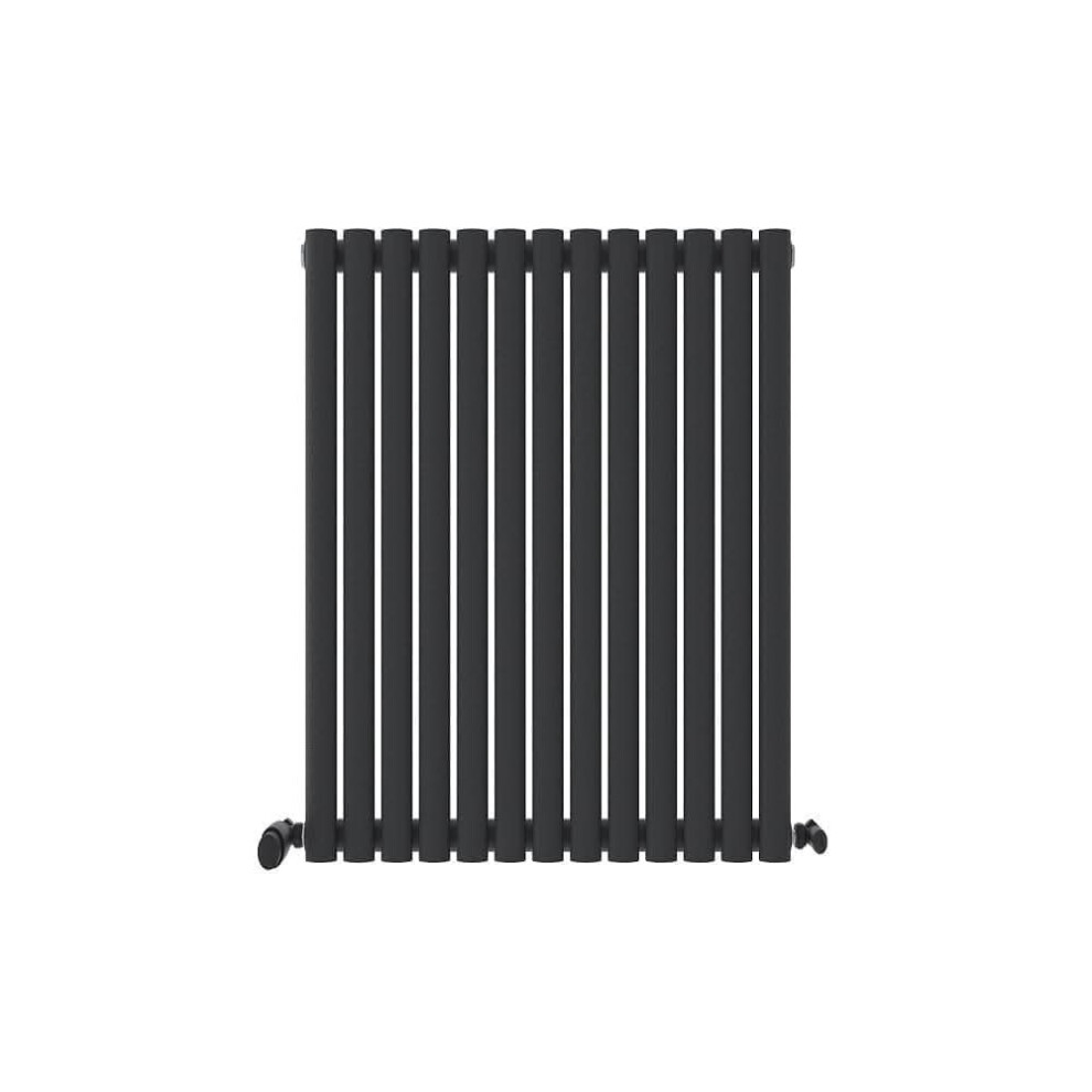 (Anthracite Grey, 600Mm X 780Mm) Princia Horizontal Single Oval Panel Radiator 5056066435527