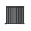 (Anthracite Grey, 600mm x 1020mm) Princia Horizontal Single Oval Panel Radiator 1