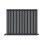 (Anthracite Grey, 600mm x 1200mm) Princia Horizontal Single Oval Panel Radiator 1