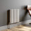 (White, 600mm x 1200mm) Princia Horizontal Single Oval Panel Radiator 4