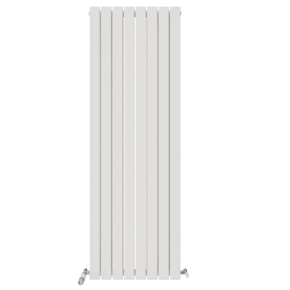 Ibathuk (White, 1800Mm X 608Mm) Apex Vertical Double Slim Flat Panel Radiator, Designer Radiator, Vertical Electric Radiators