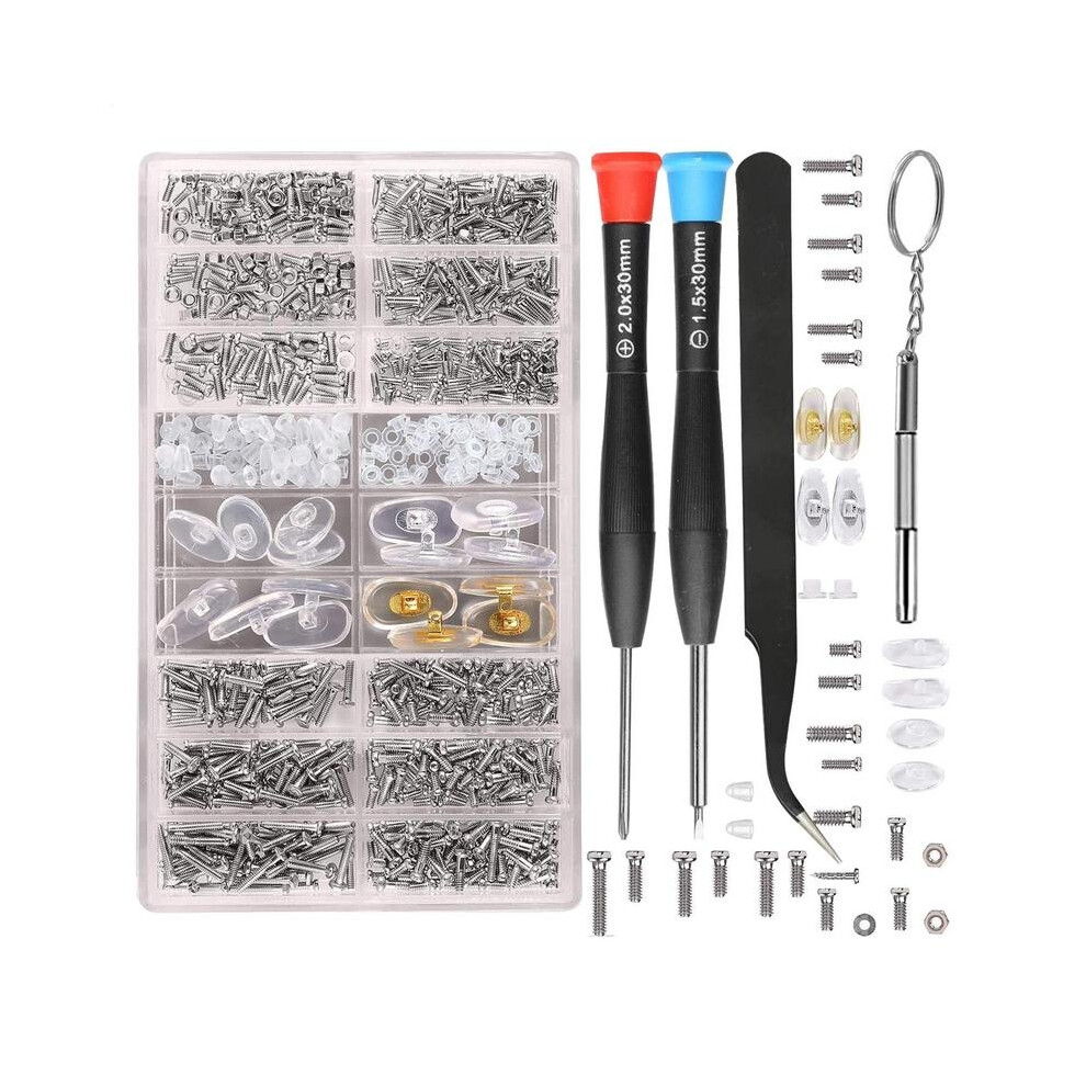 Eyeglasses Repairing Screwdriver Set Stainless Steel Eyeglass Kit Rust-Resistant Eyeglass Replacement Tool For Frame-image-OPC-PFSYDZG-NEW
